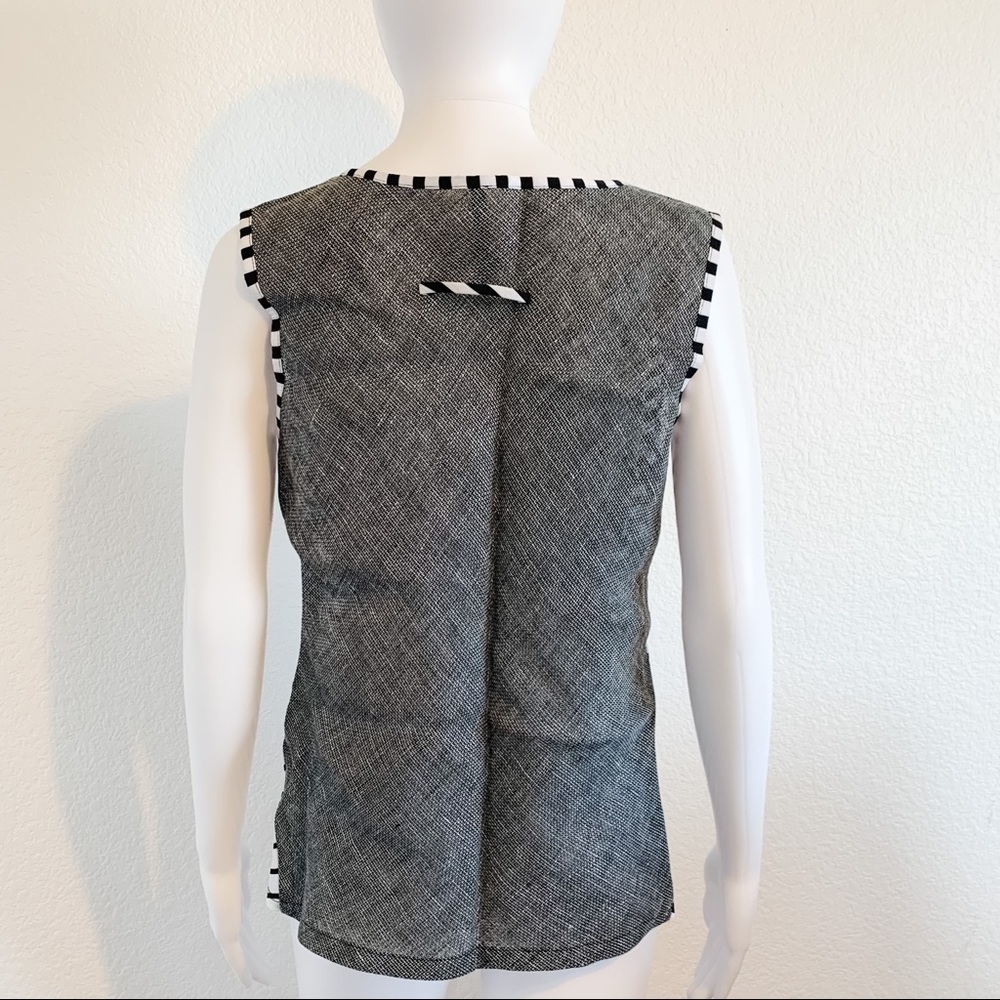Black & White Stripe Tank - Picture 3 of 4